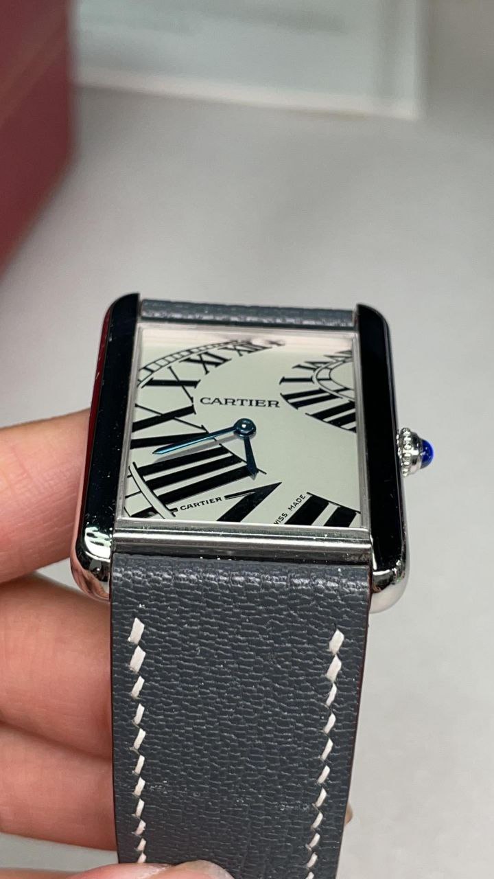 Cartier Tank Solo Large 3169 White Dial Roman Numerals Steel for sale