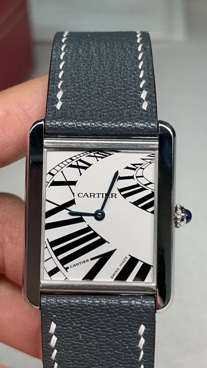 Cartier Tank Solo Large 3169 White Dial Roman Numerals Steel for sale