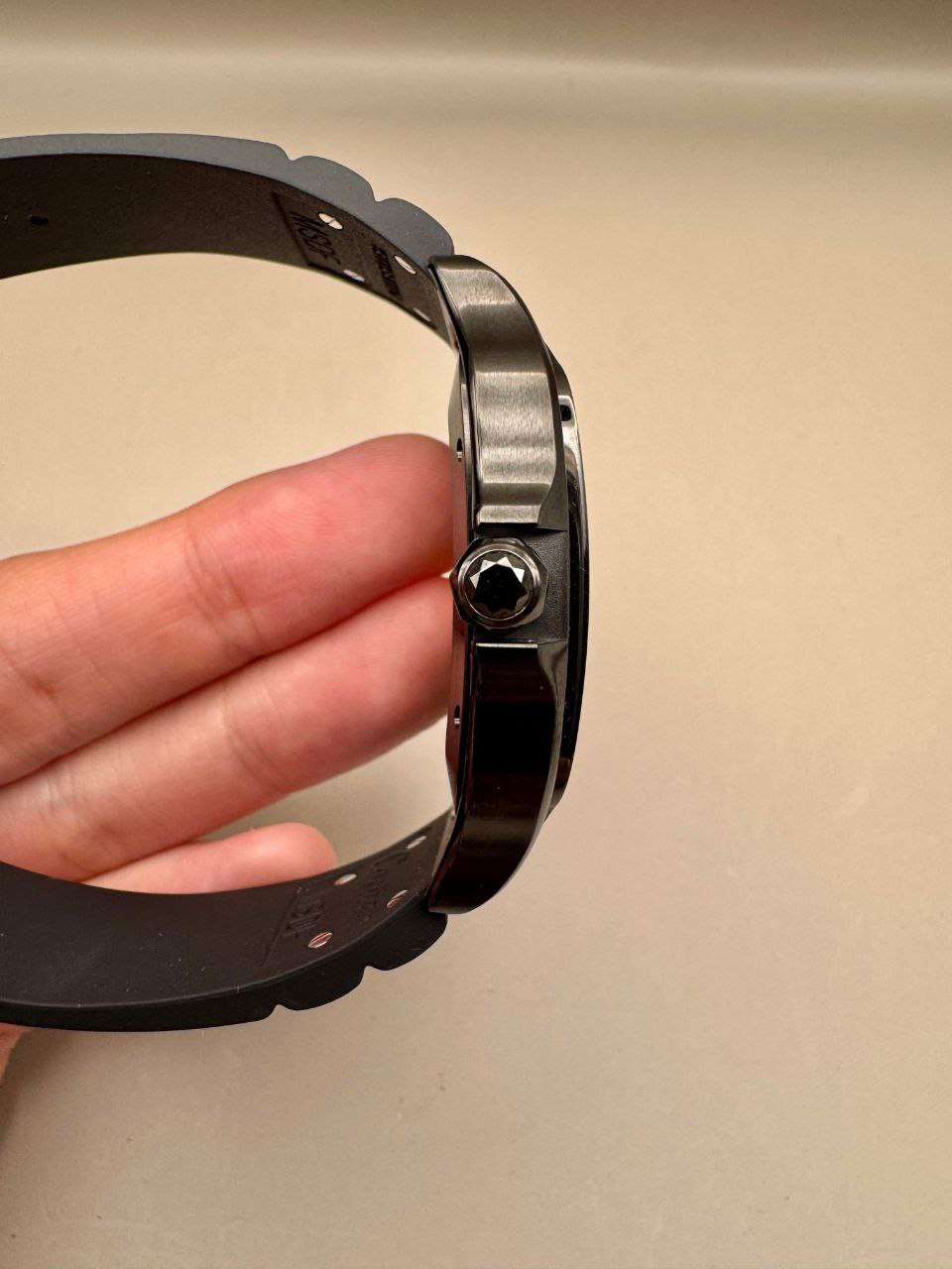 Cartier Santos Large WSSA0039 ADLC Black Dial Rubber for sale