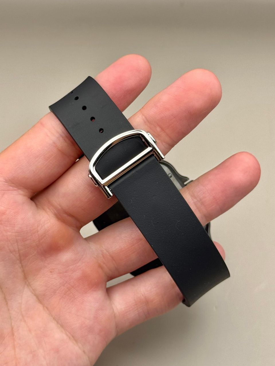 Cartier Santos Large WSSA0039 ADLC Black Dial Rubber for sale