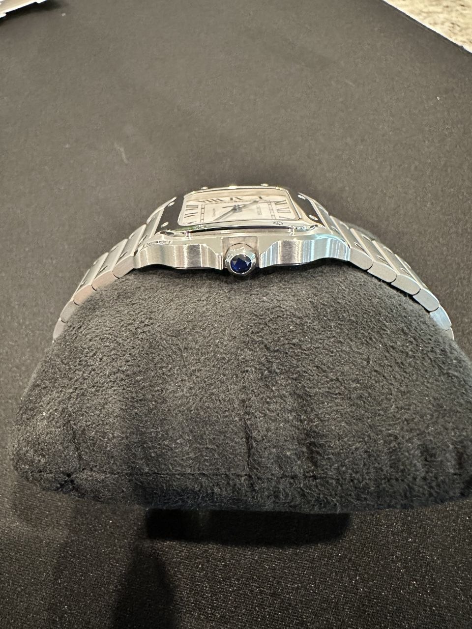 Cartier Santos Medium WSSA0029 White Dial Roman Numerals for sale