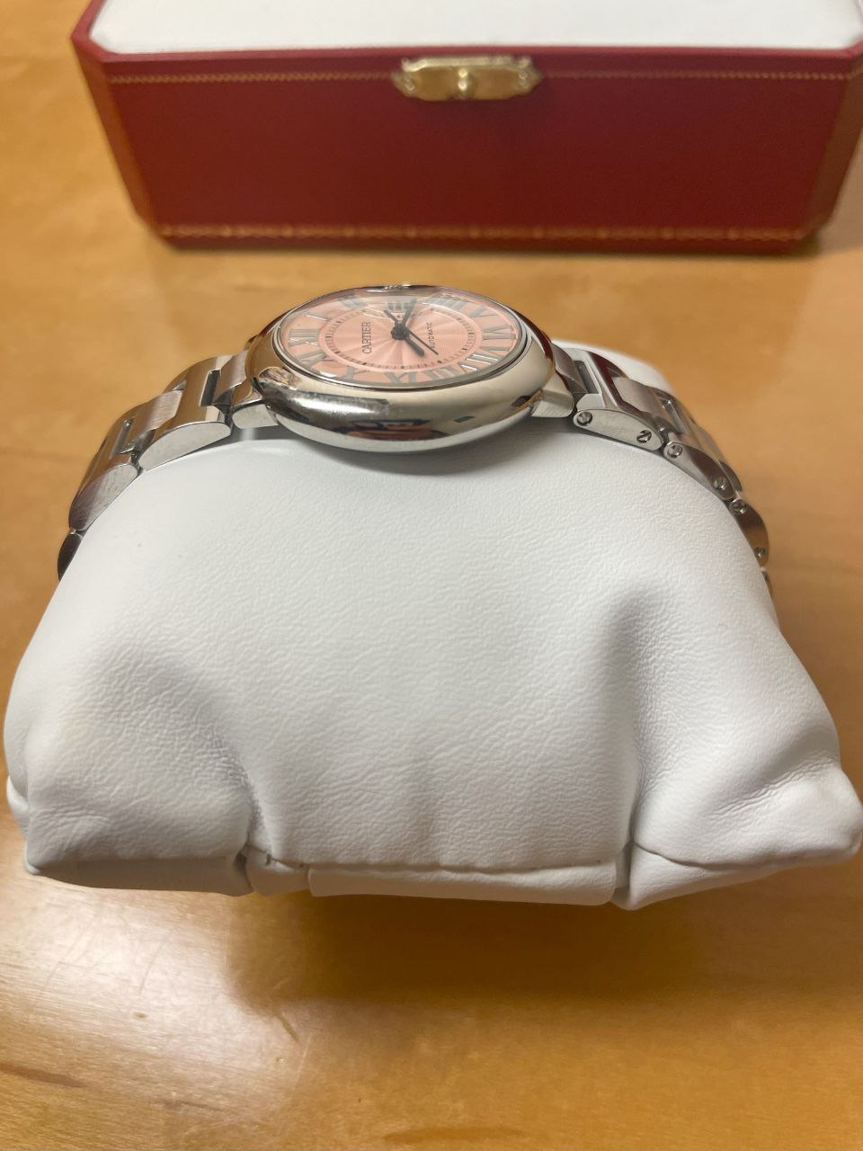 Cartier Ballon Bleu W6920100 Pink Dial Roman Numerals 36mm for sale