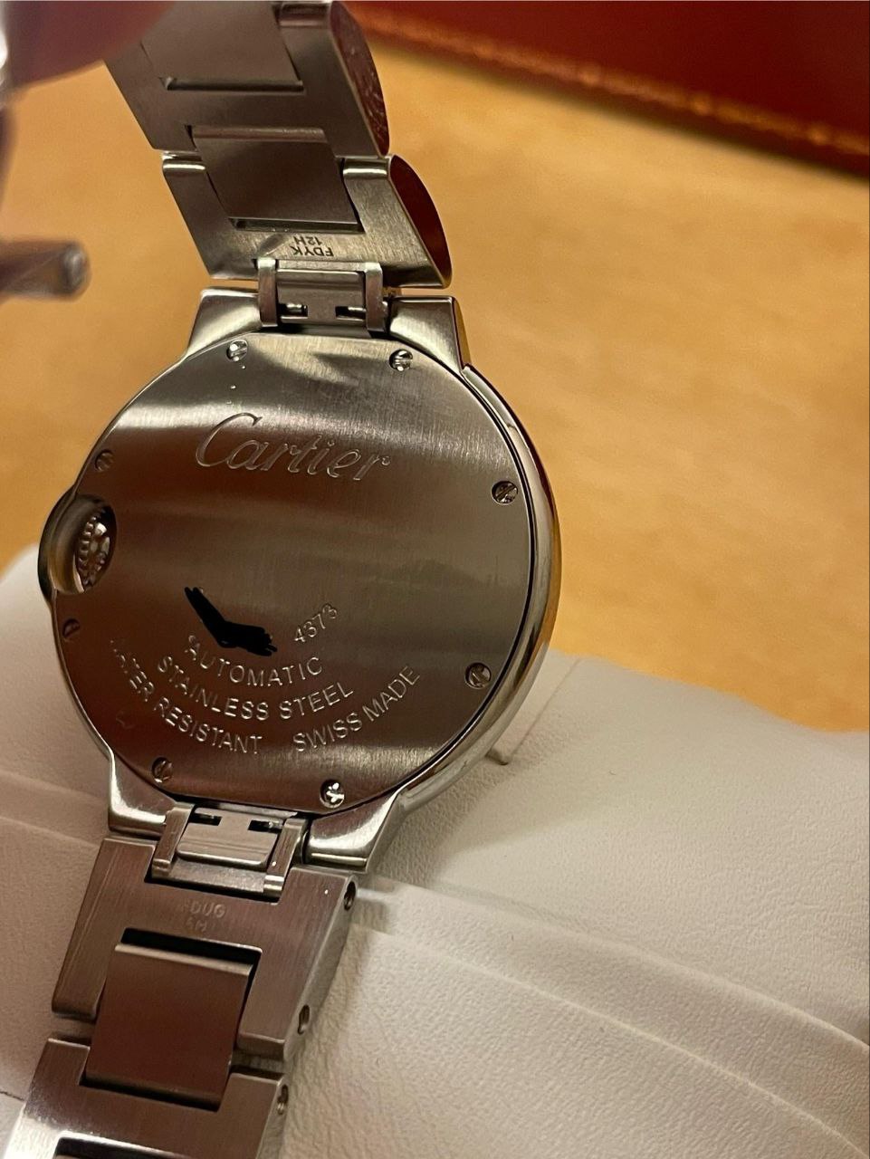 Cartier Ballon Bleu W6920100 Pink Dial Roman Numerals 36mm for sale