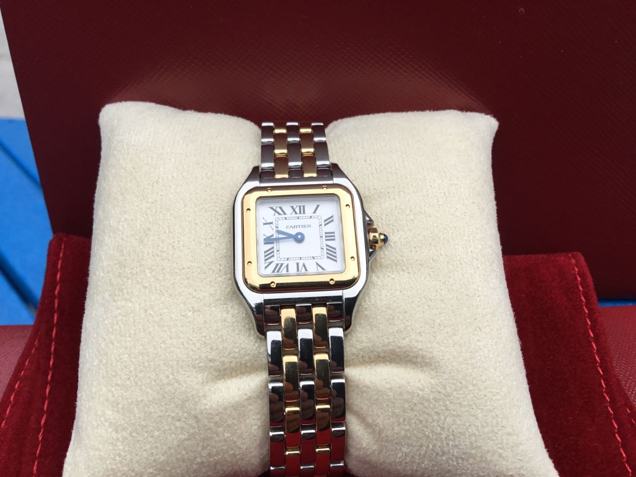 Cartier Panthère W2PN0006 Two-Tone Yellow Gold White Dial for sale