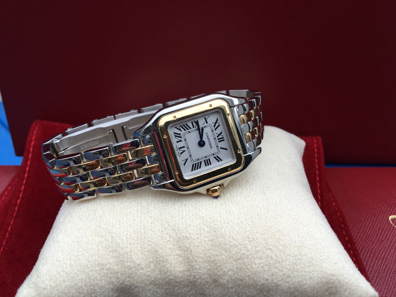 Cartier Panthère W2PN0006 Two-Tone Yellow Gold White Dial for sale