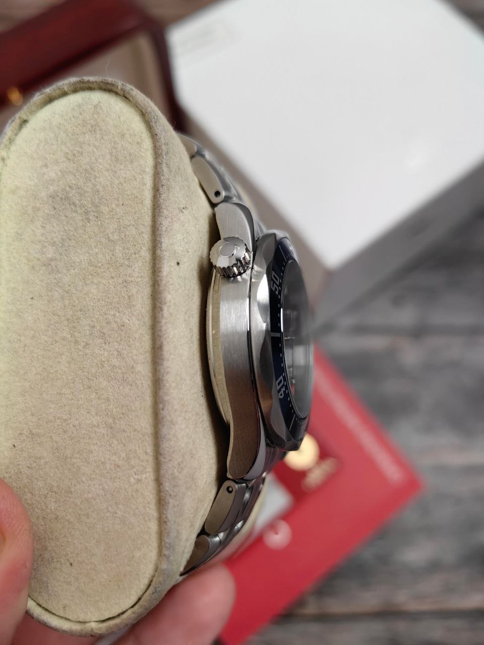 Omega Seamaster 2222.80 Blue Wave Dial 36mm Steel for sale