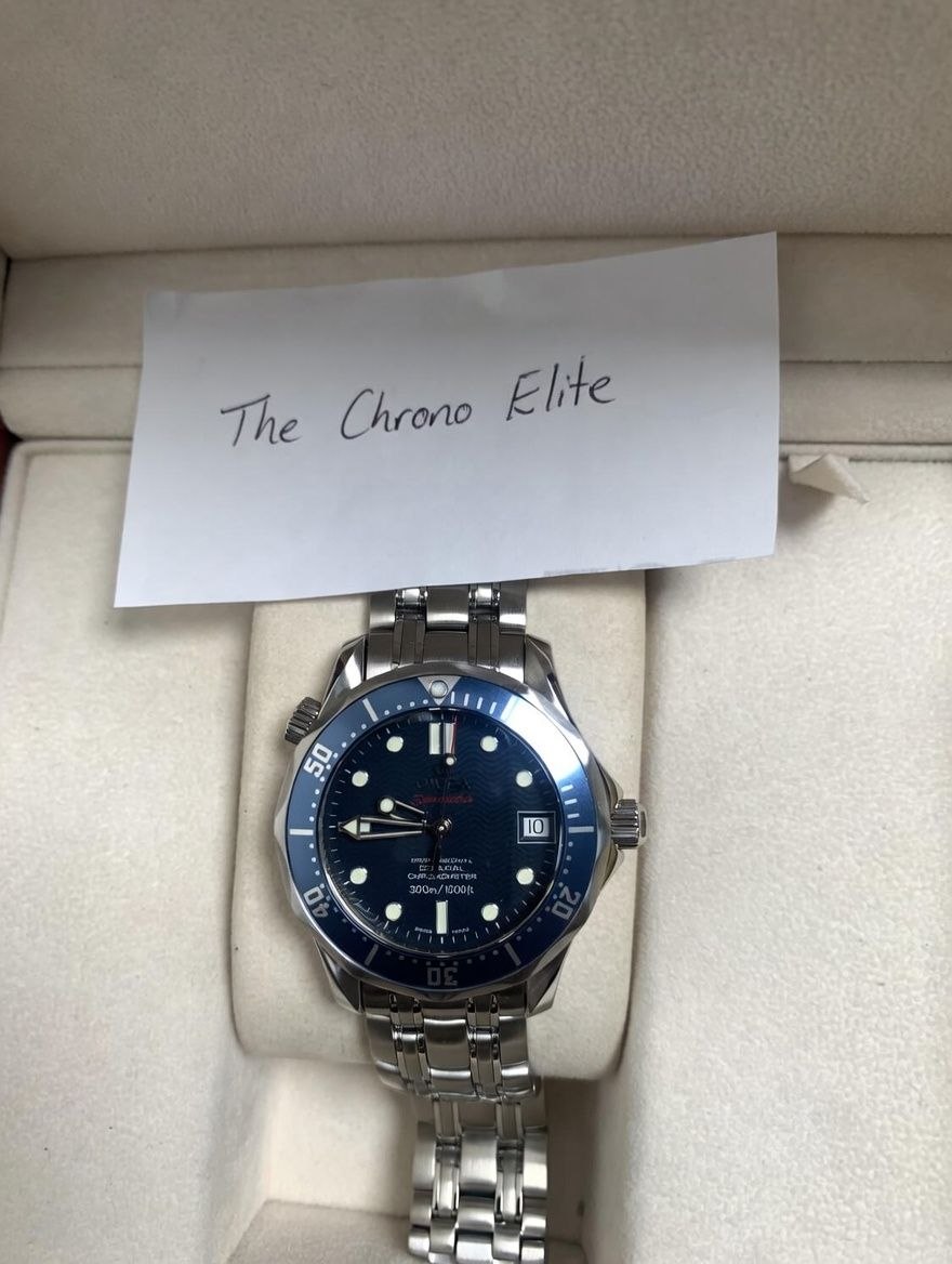 Omega Seamaster 2222.80 Blue Wave Dial 36mm Steel for sale