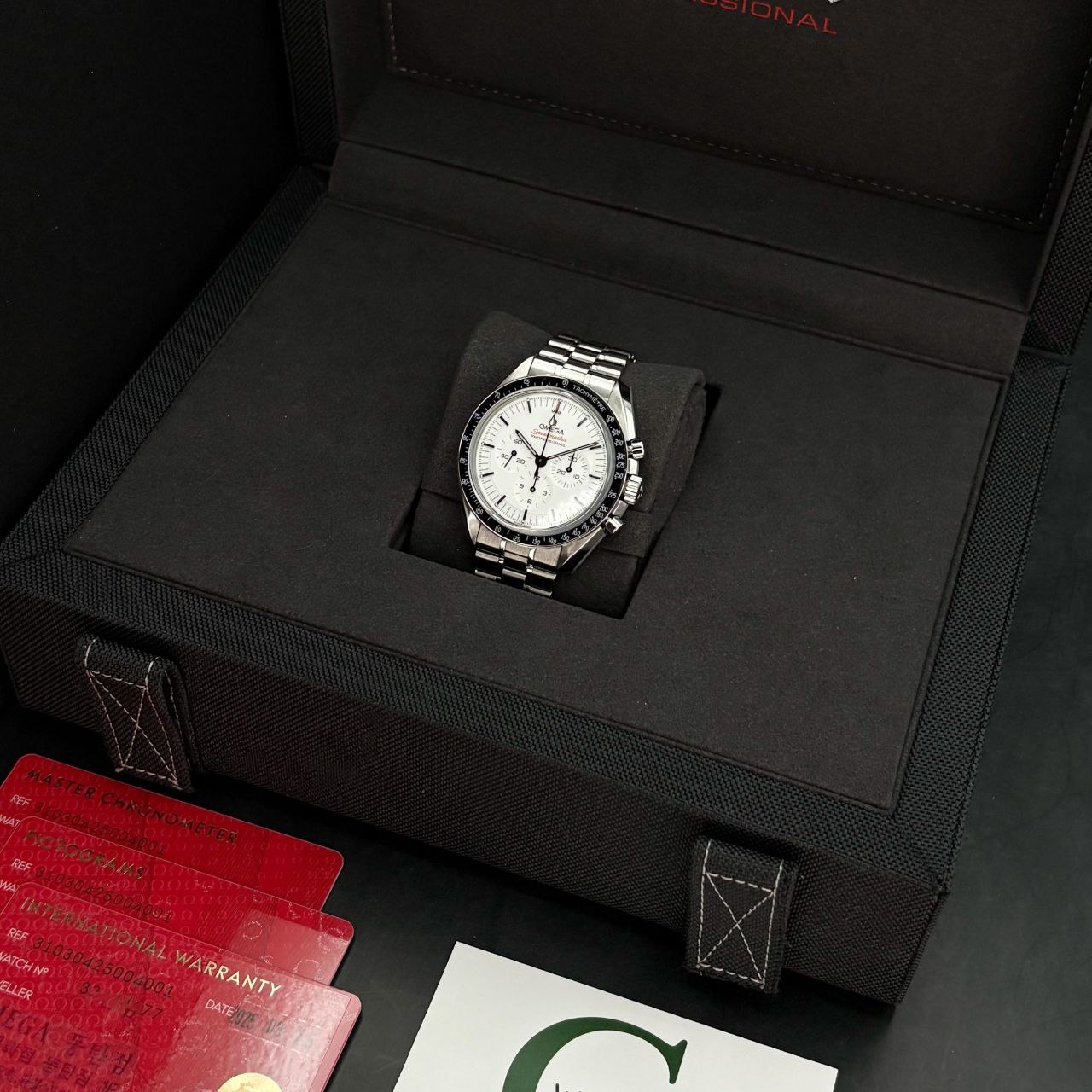 Omega Speedmaster Moonwatch 310.30.42.50.04.001 White Dial Steel for sale