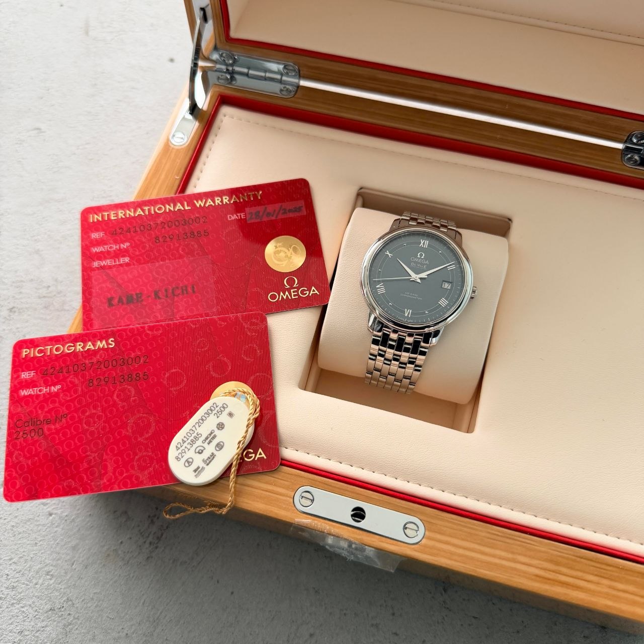 Omega De Ville Prestige 424.10.37.20.03.002 Blue Dial 2025 for sale