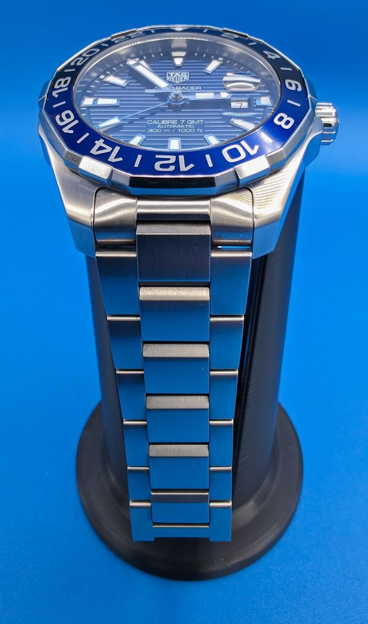 TAG Heuer Aquaracer Professional 300 GMT WAY201T blue dial for sale