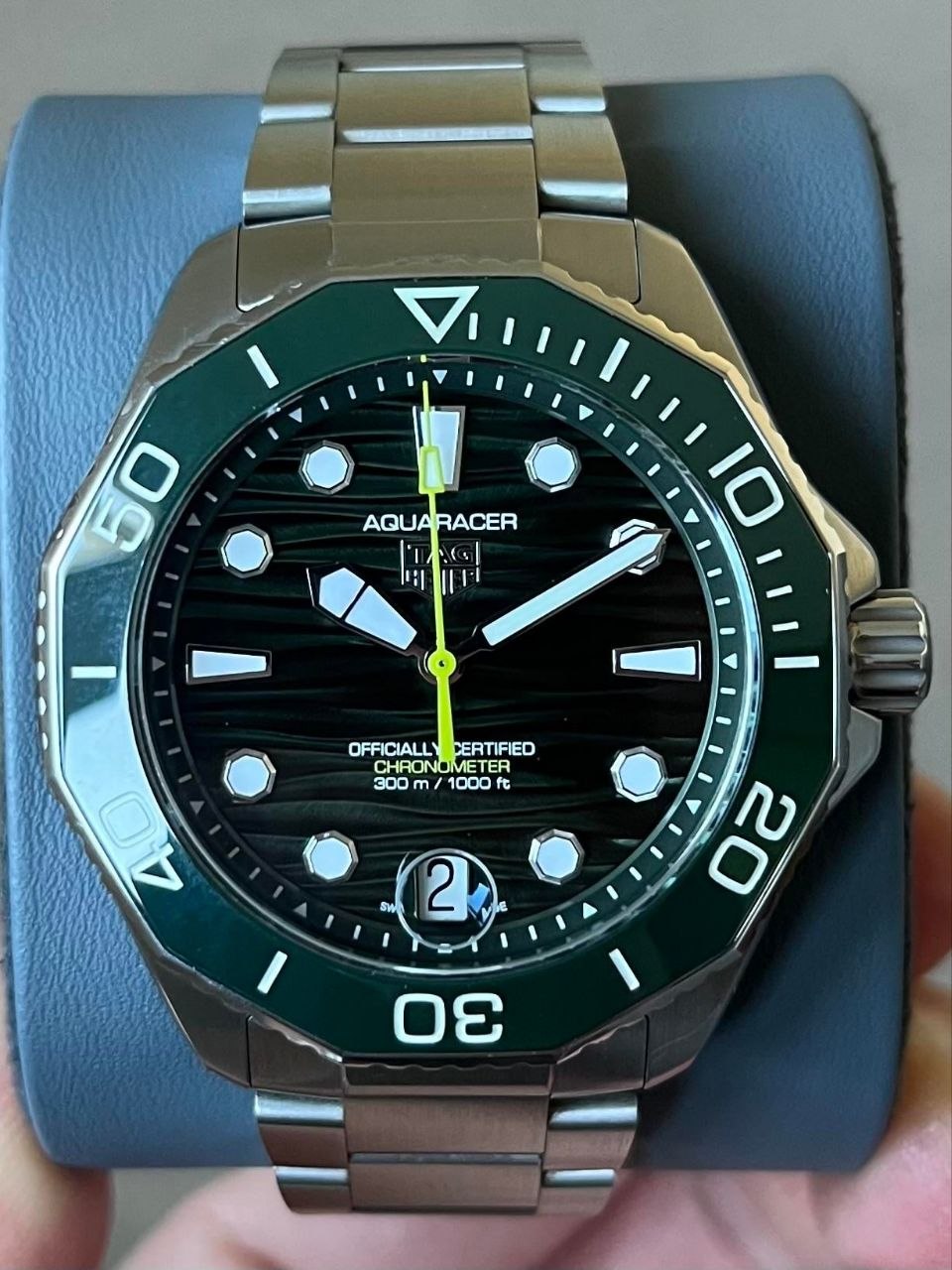 TAG Heuer Aquaracer Professional 300 WBP5116 Green Dial for sale