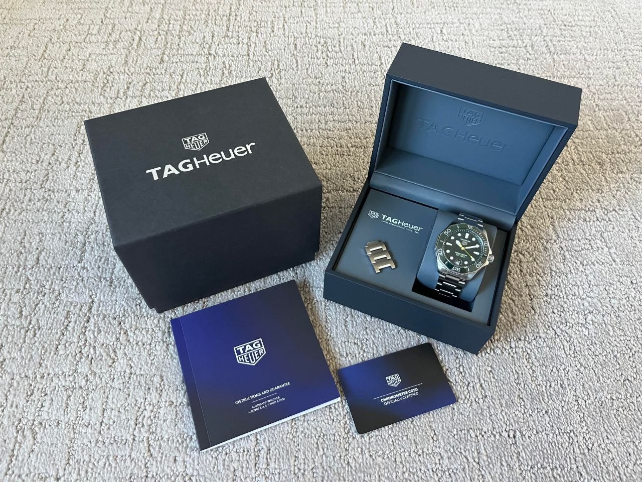 TAG Heuer Aquaracer Professional 300 WBP5116 Green Dial for sale