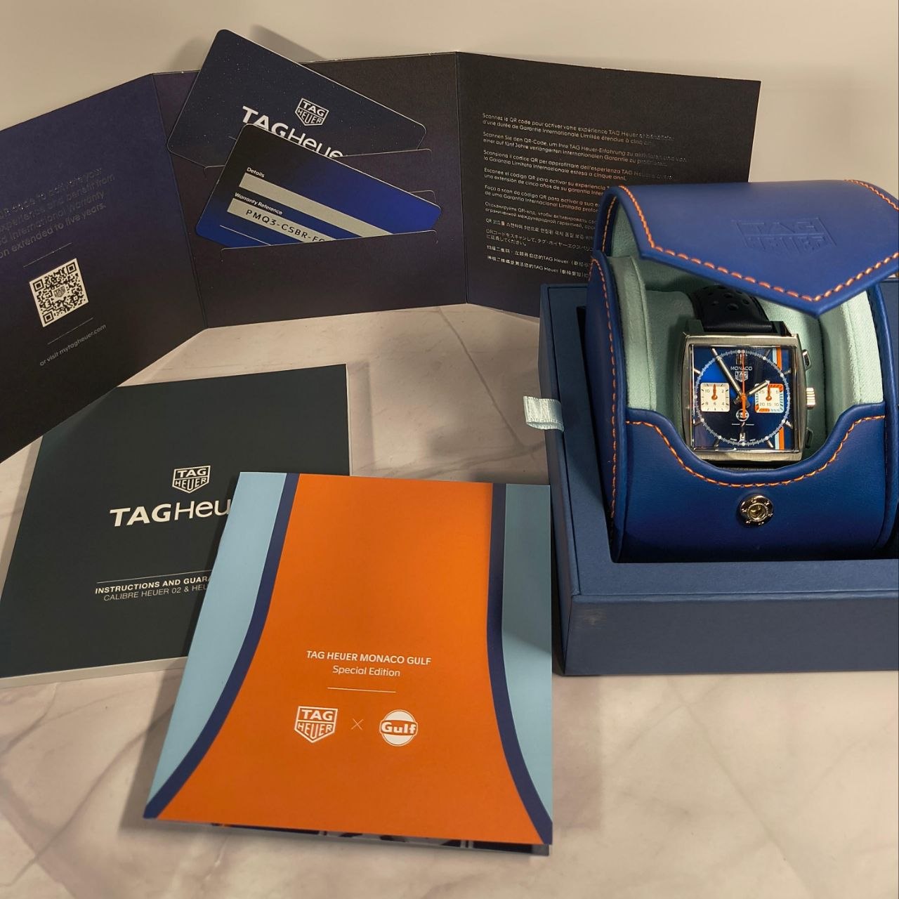 TAG Heuer Monaco CBL2115 blue dial for sale