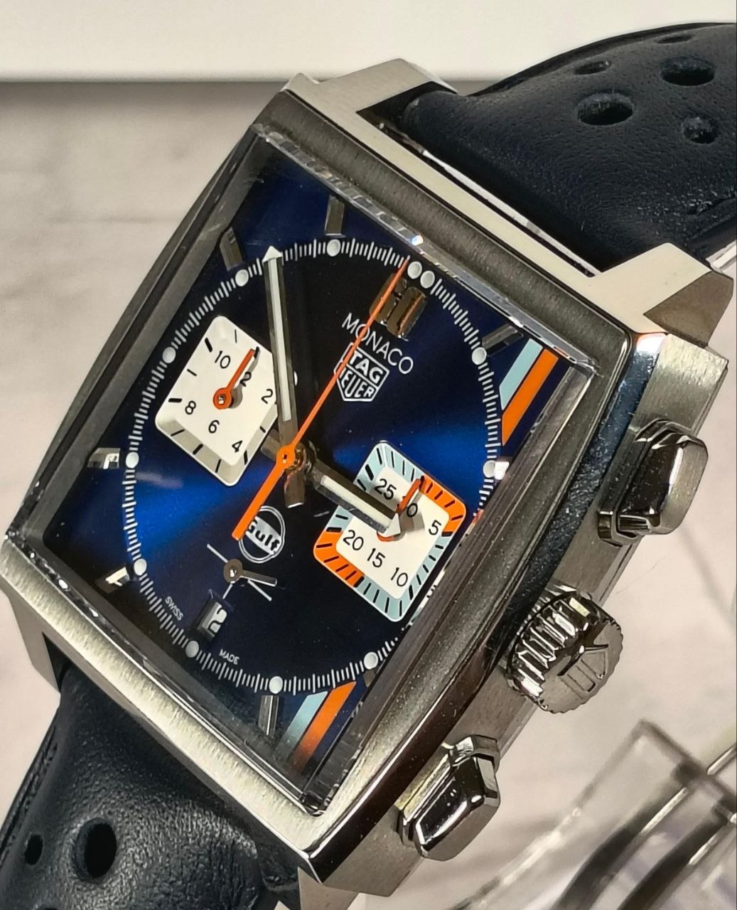TAG Heuer Monaco CBL2115 blue dial for sale