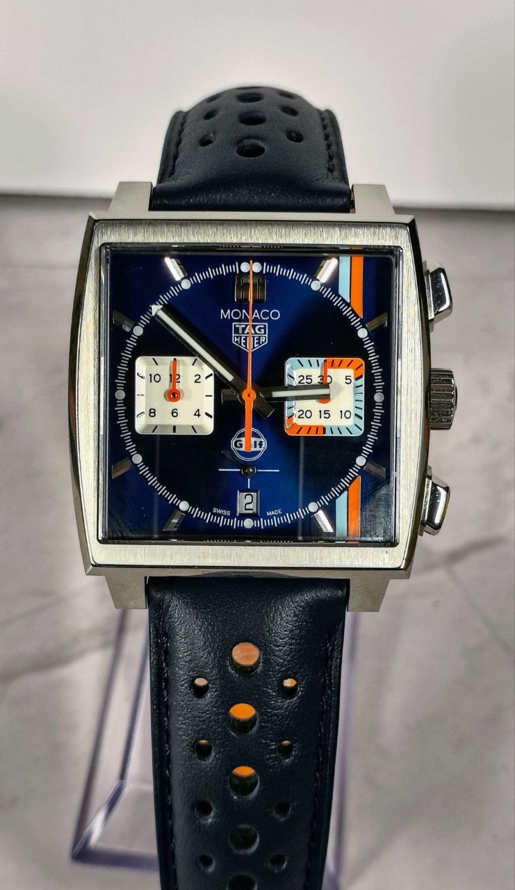 TAG Heuer Monaco CBL2115 blue dial for sale