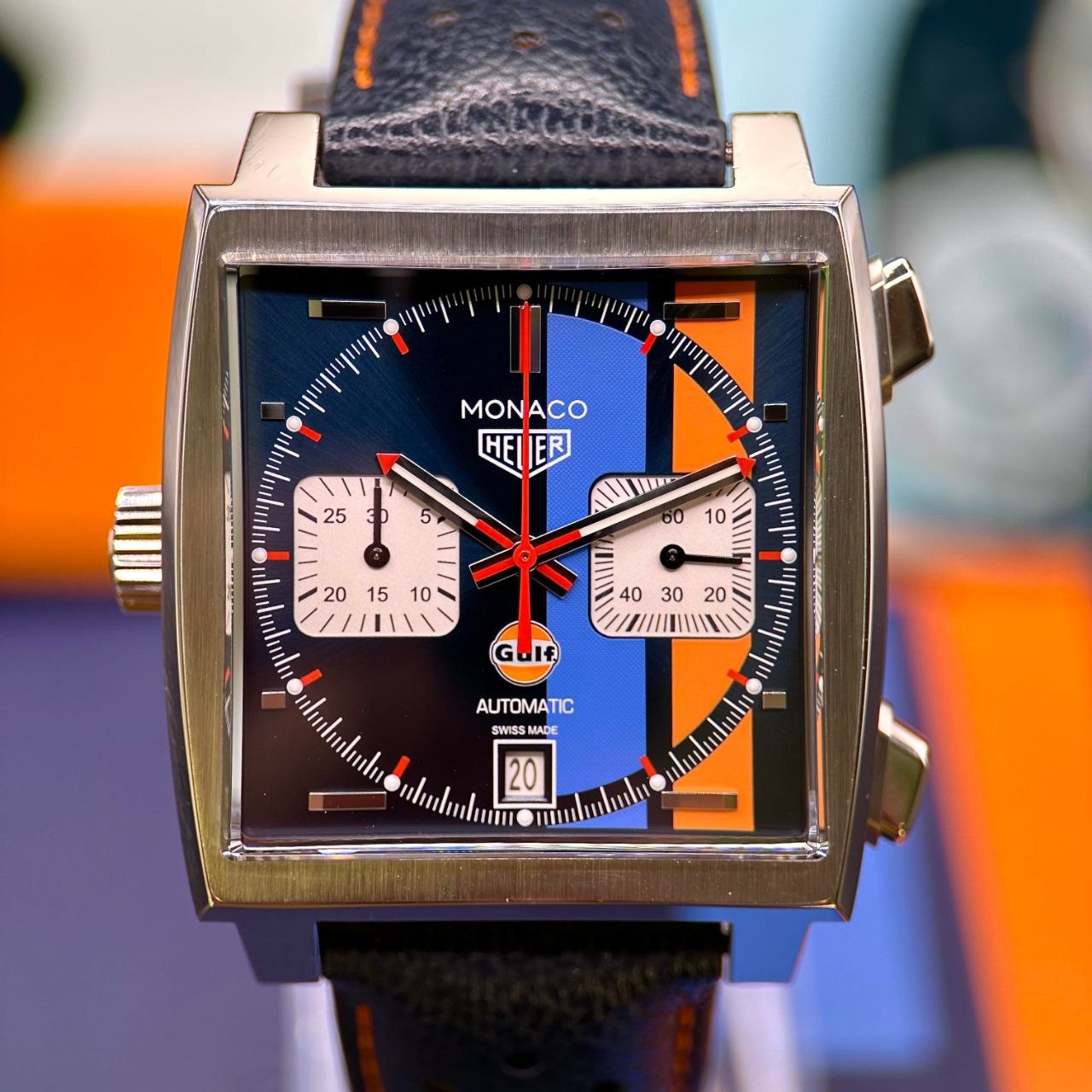 TAG Heuer Monaco Calibre 02 Gulf Special Edition CAW211T for sale