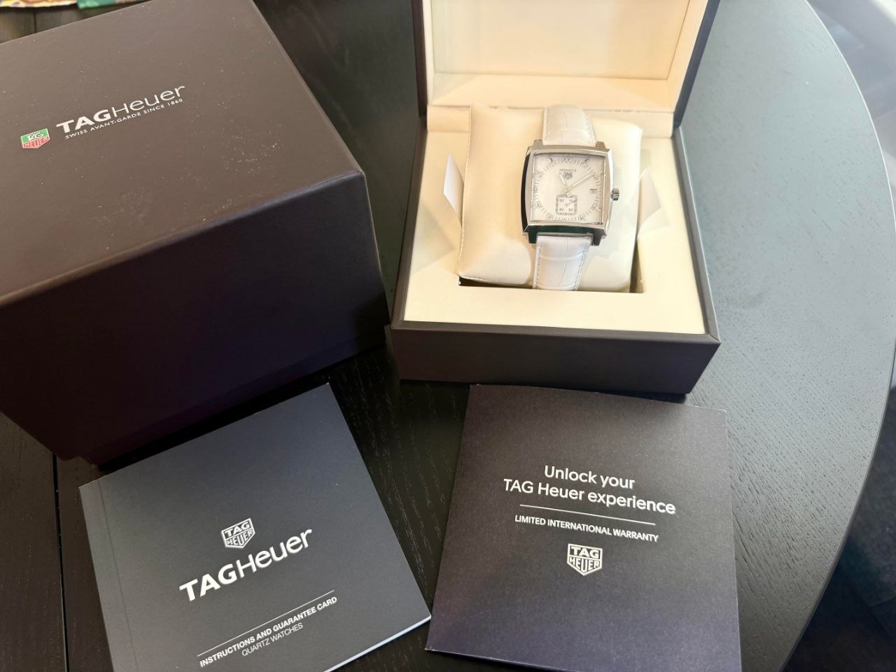 TAG Heuer Monaco Quartz WAW131B white mother of pearl for sale
