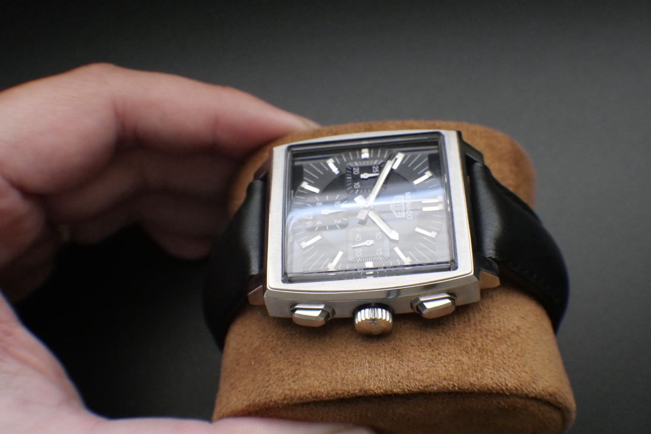TAG Heuer Monaco Calibre 11 CS2111 black dial for sale