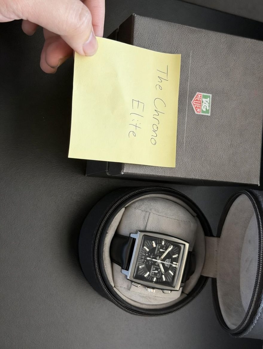 TAG Heuer Monaco Calibre 11 CS2111 black dial for sale