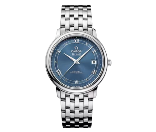 Omega De Ville Prestige 424.10.37.20.03.002 Blue Dial 2025 for sale
